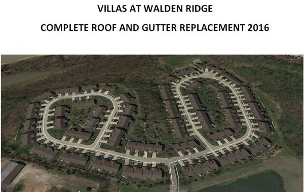 Villas at Walden Ridge Roofing Project